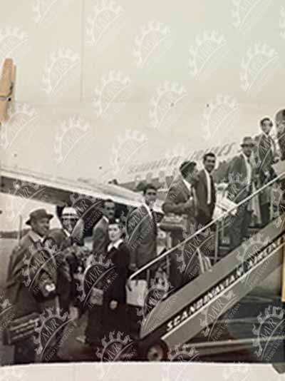 1958 - Jugadores subiendo al avión